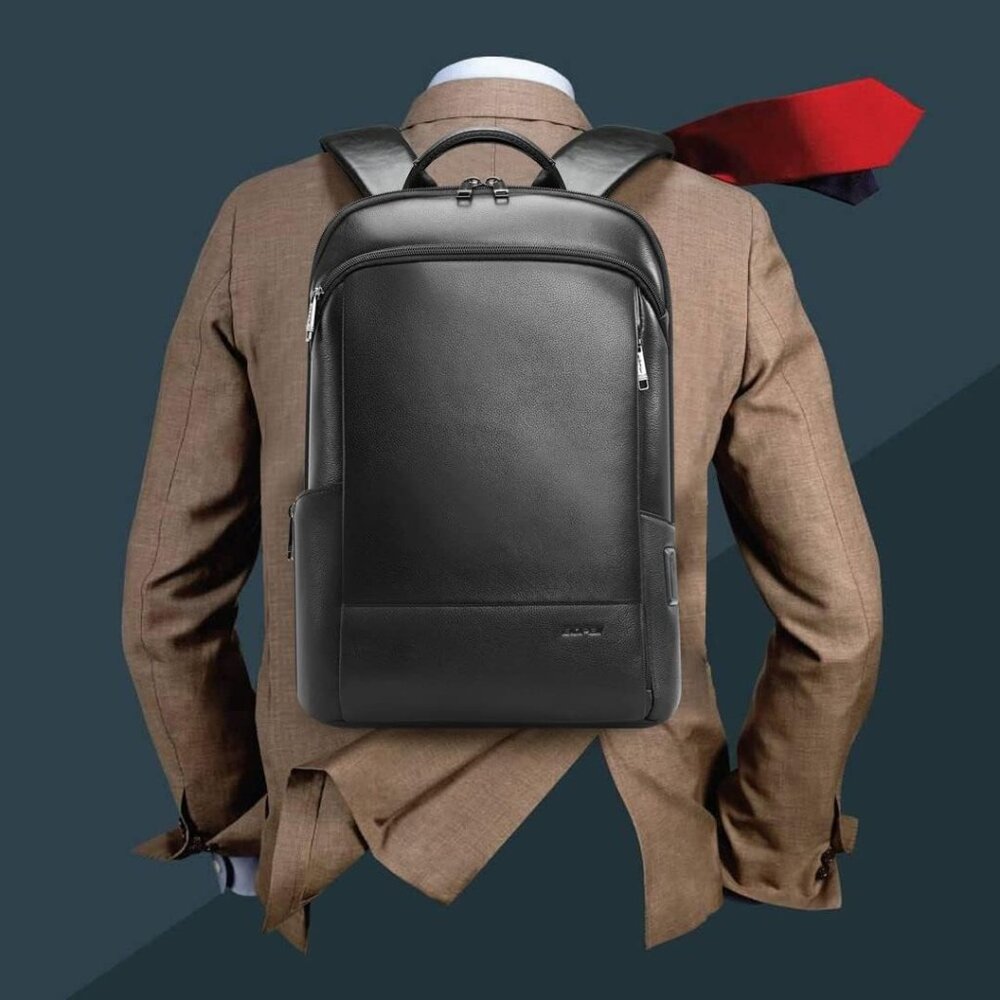 Men's Black 4 15-15.6 Inch Business Professional Lightweight Backpack Charging